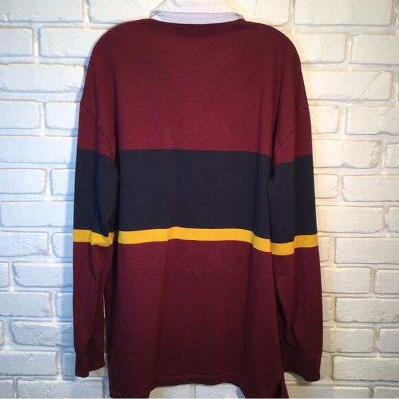 Perry Ellis America Rugby Color Block Retro Polo XXL - Picture 3 of 7